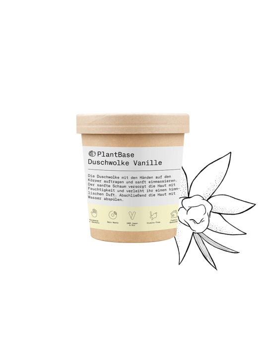 Plant Base Duschwolke Vanille Naturkosmetik Vegan 2
