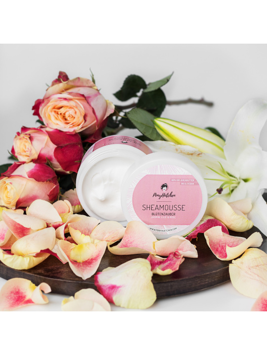 Ponyhuetchen Sheamousse Bluetenzauber Naturkosmetik Berlin Vegan 1