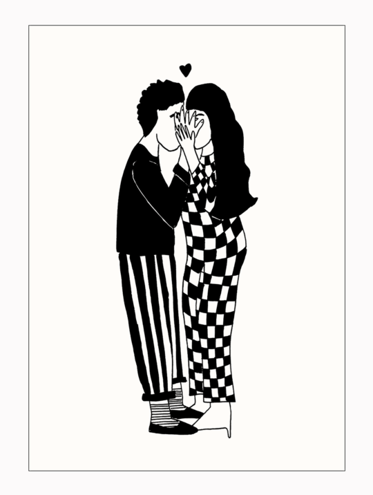 Postkarte Secret Kisses Helenb 1