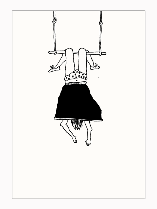 Postkarte Trapeze Girl Helenb 1