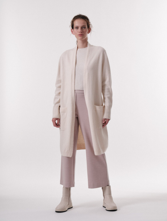 Pullover Cardigan Strickmantel Gots Lanius Off White 6