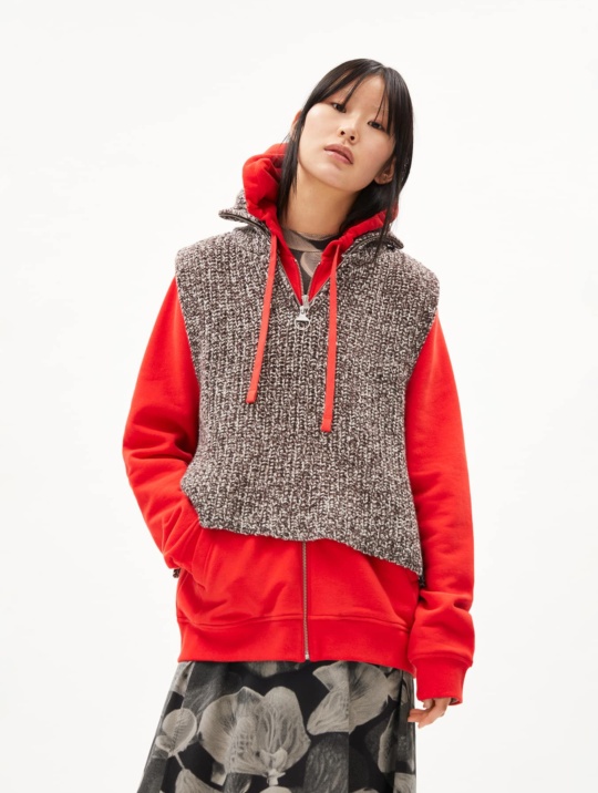 Pullover & Cardigans Pullunder Olaiaa Leopard Armedangels Dark Swamp Oatmilk 1