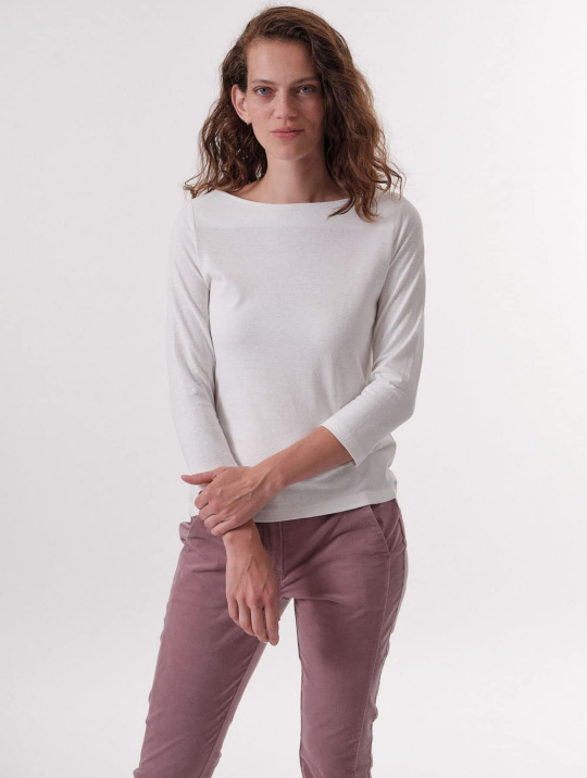 Pullover & Cardigans U Boot Shirt 3:4 Ocs Lanius Natural 1