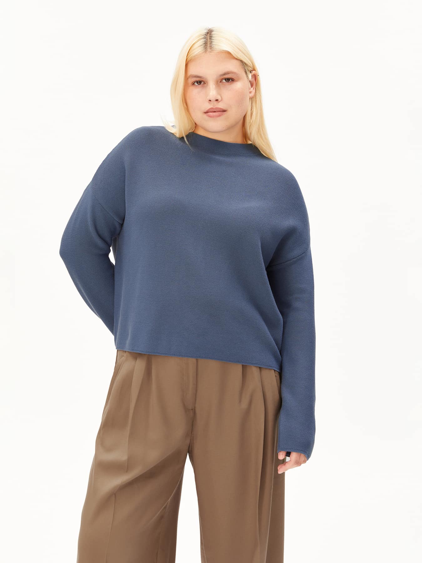 Pullover Merinaa Links Links Sweater Armedangels Dusty Moon 02