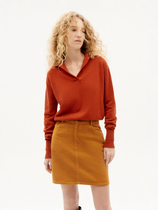 Pullover Sweater Trash Sheena Thinking Mu Clay Red 1