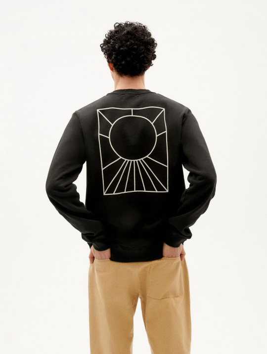 Pullover Sweatshirt Shine Thinking Mu Black 1