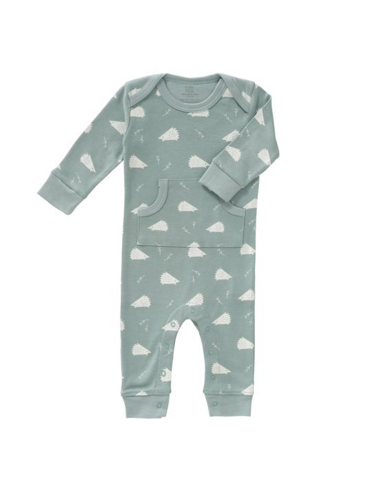 Pyjama No Feet Igel Hedgehog Fresk Green 1