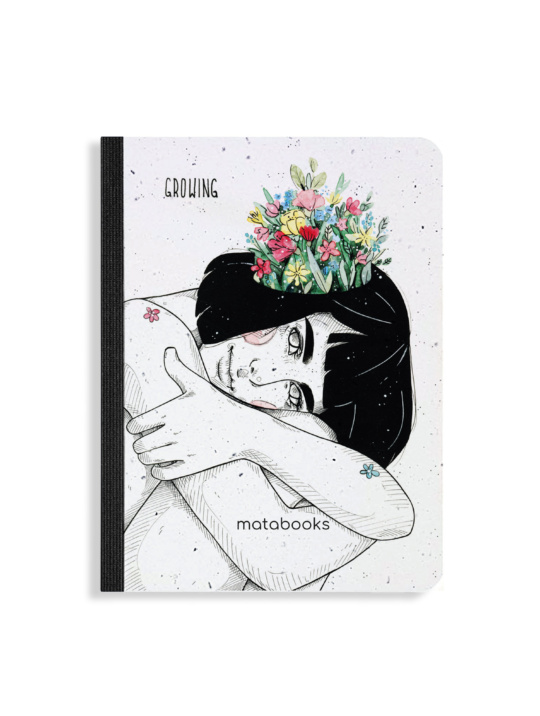 Samenbuch Notizbuch Matabooks Graspapier Growing Christina 1