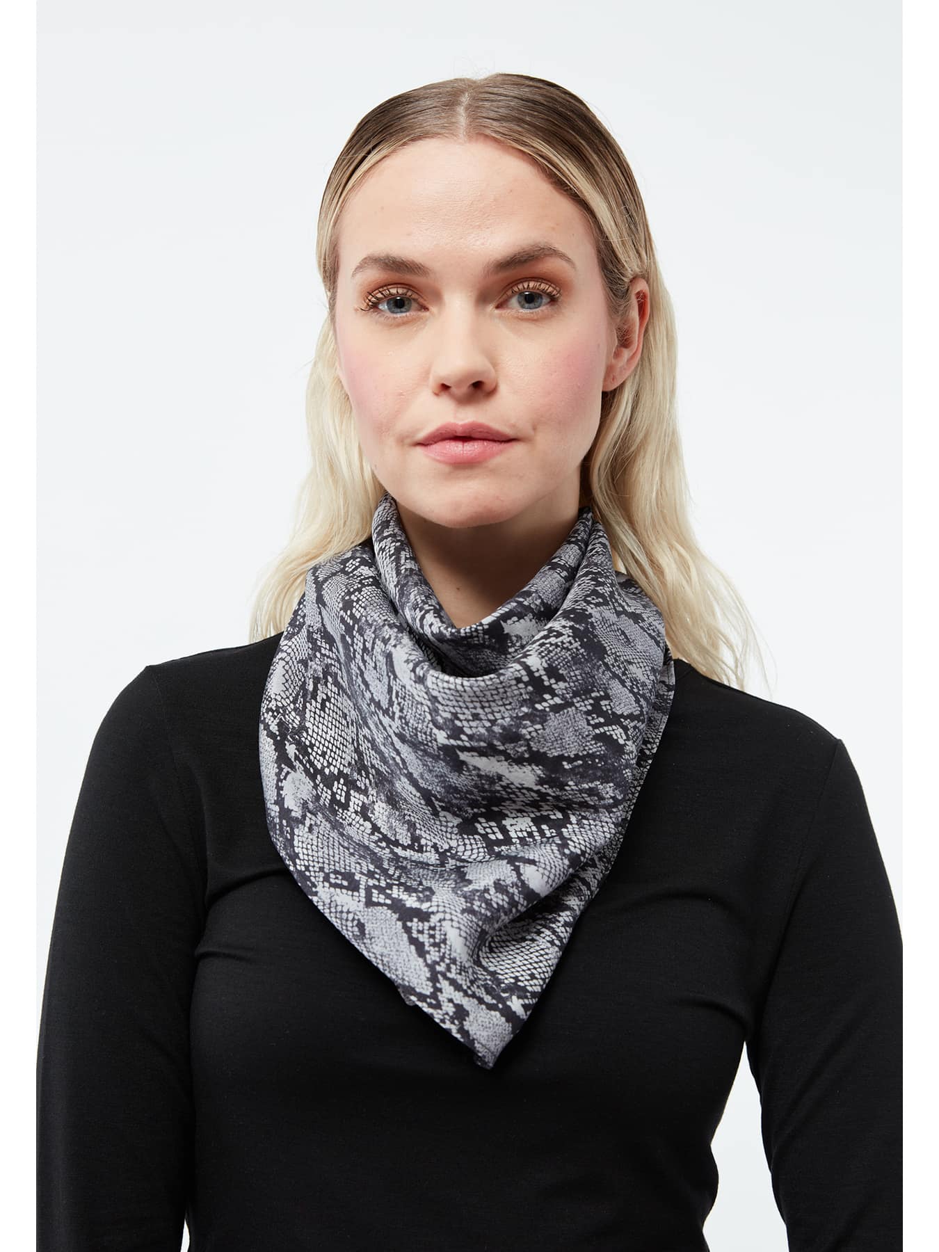 Schal Foulard Gbbrooklyn Givn Black Grey 01