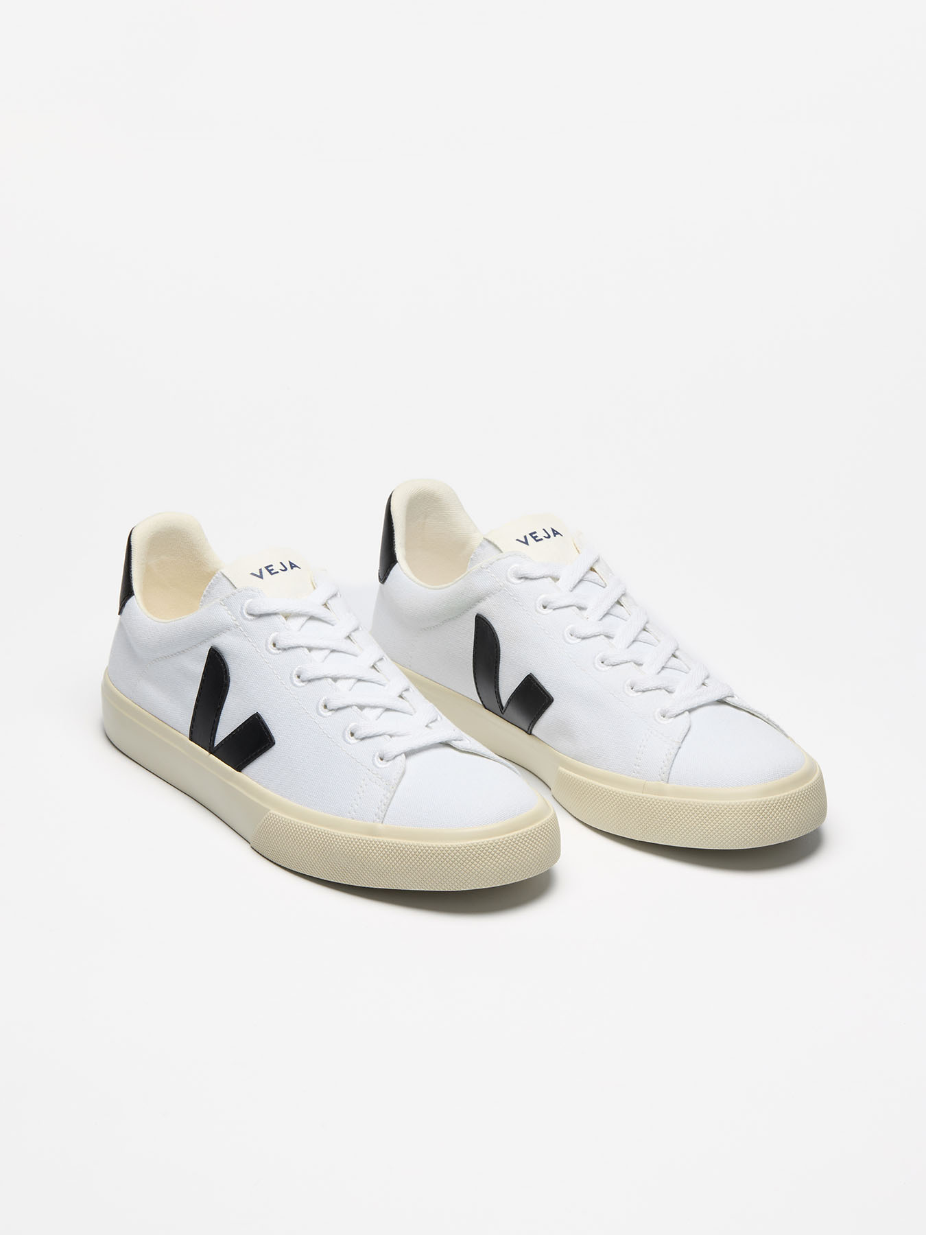 Schuh Campo Ca Canvas Veja Black White 01