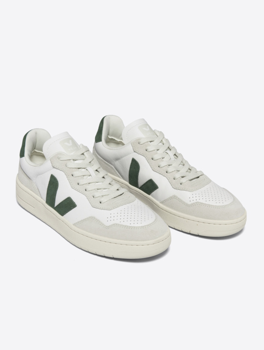 Schuhe Sneaker Veja V90 Leather Extra White Cyprus 01