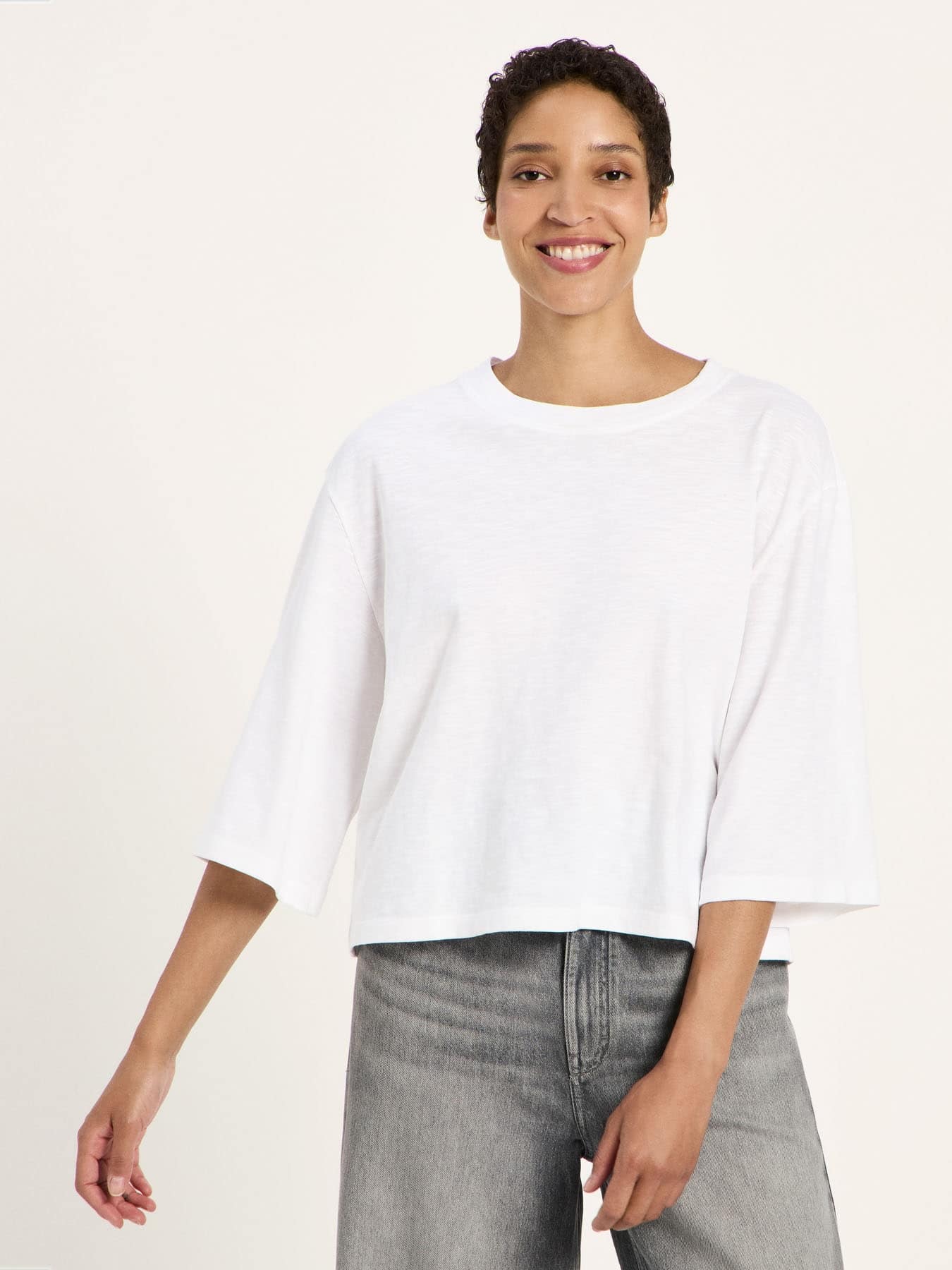 Shirt Oversize Gots Lanius White 01