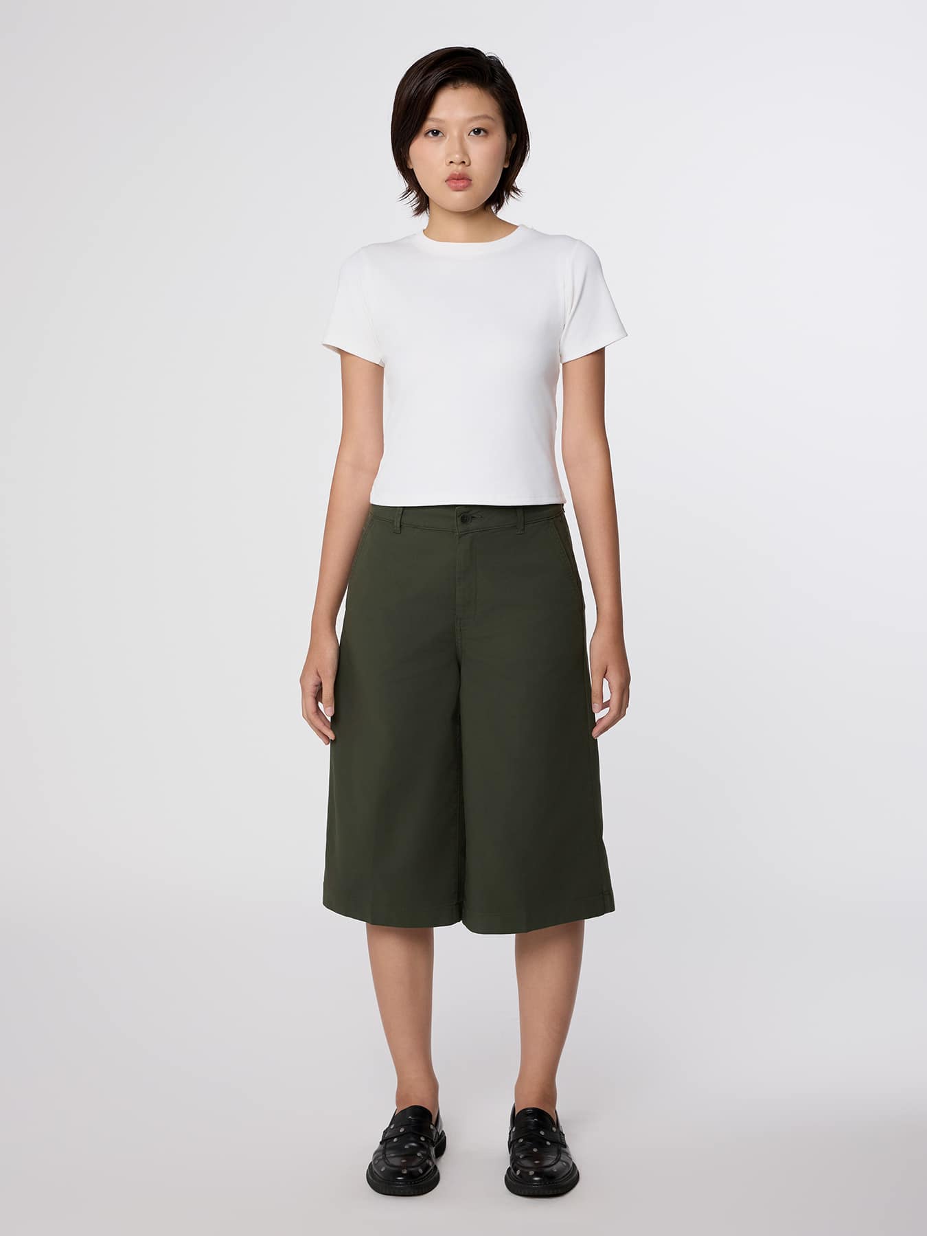 Shorts Eden Paüer Touch Shulotte Dawn Khaki Green 01