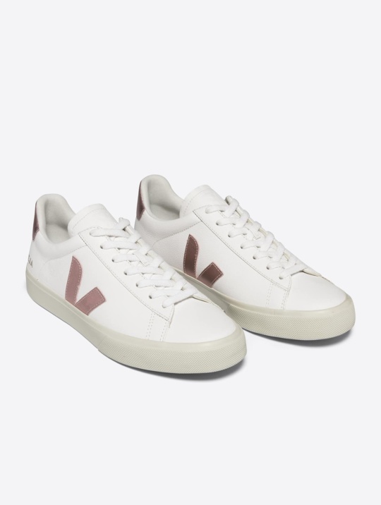 Sneaker Campo Chromfree Leather Veja Extra White Nacre 1