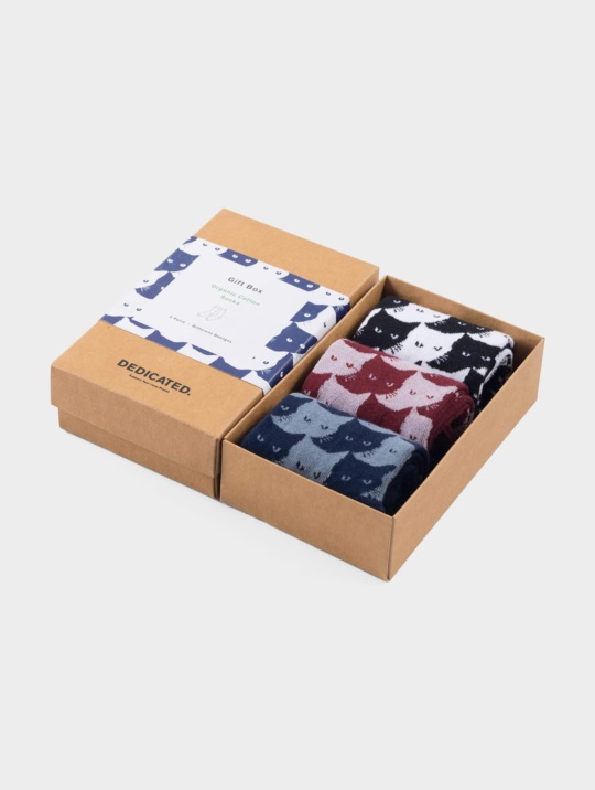 Socken Sigtuna 3 Pack Pepita Cats Dedicated 1