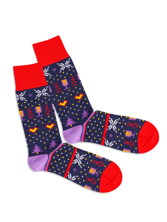 Socken Socken Knitty Soxmas Night Dilly Socks 1