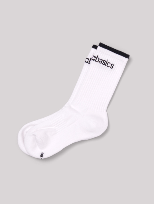 Socks Active Tennis Organic Basics White 01