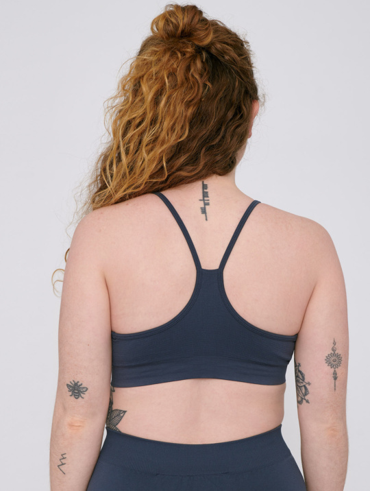 Sports Bra Active Organic Basics Dusty Blue 1