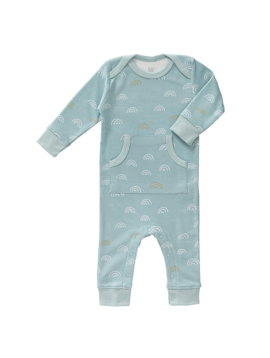 Strampler Pyjama Regenbogen Fresk Blau 1