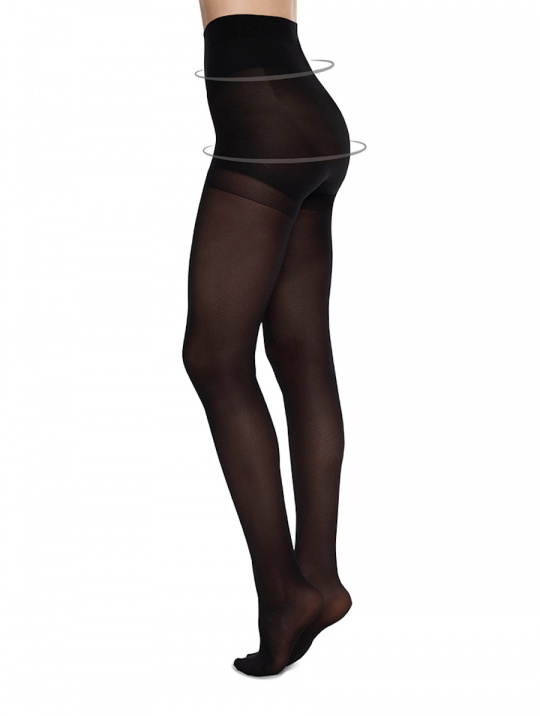 Strumpfhosen Anna Control Top Swedish Stockings Black 1