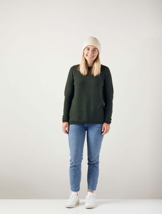 Sweater Lina Swissedition Zrcl Darkgreen 01