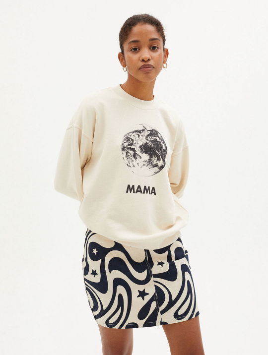 Sweatshirt Mama Thinking Mu Nature 1