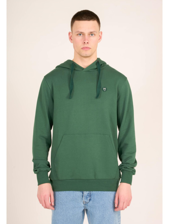 Sweatshirts & Hoodies Basic Hood Badge Sweat Knowledge Cotton Apparel Trekking Green 1