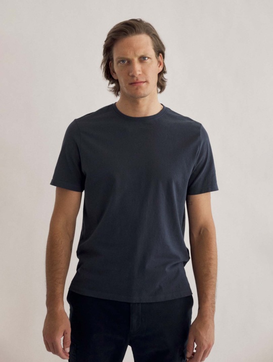 T Shirt Andermalf Ecoalf Print Back Navy 1