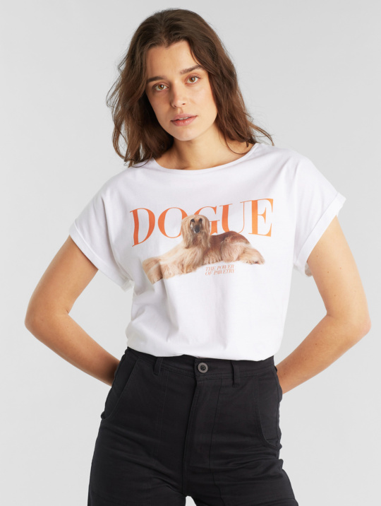 T Shirt Dedicated Visby Dogue Pawetry Off White 1