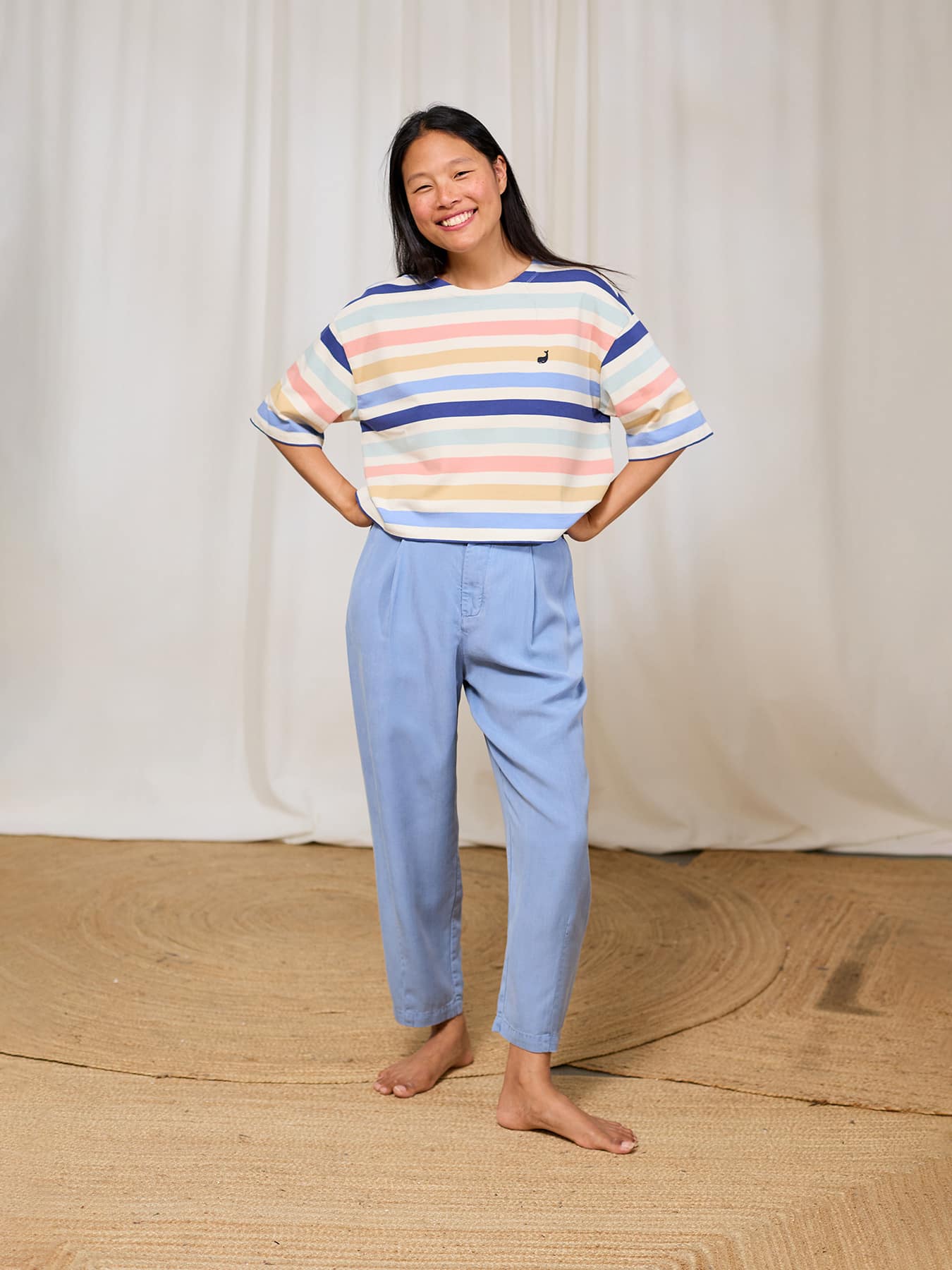 T Shirt Fingal Twothirds Multicolour Stripes 01