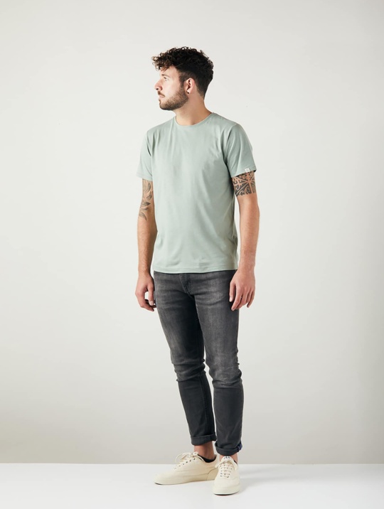 T Shirt Men Basic Zrcl Light Green 1