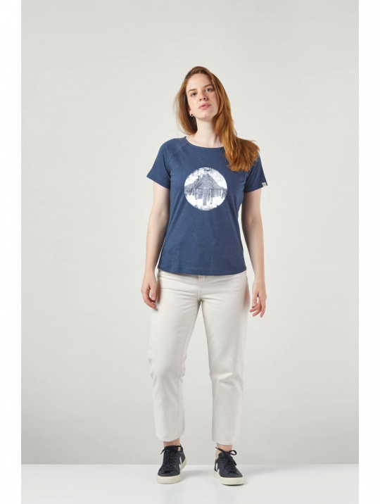 T Shirt Mountain Vs. City Zrcl Blue Stone 1