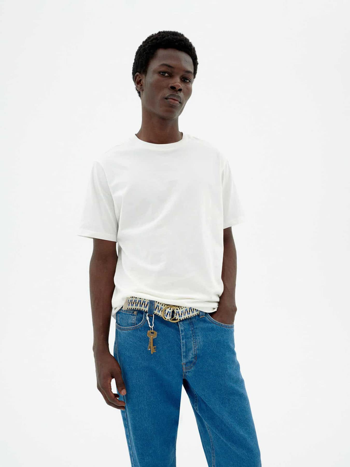 T Shirt Pocket Zach Tee Thinking Mu White 01