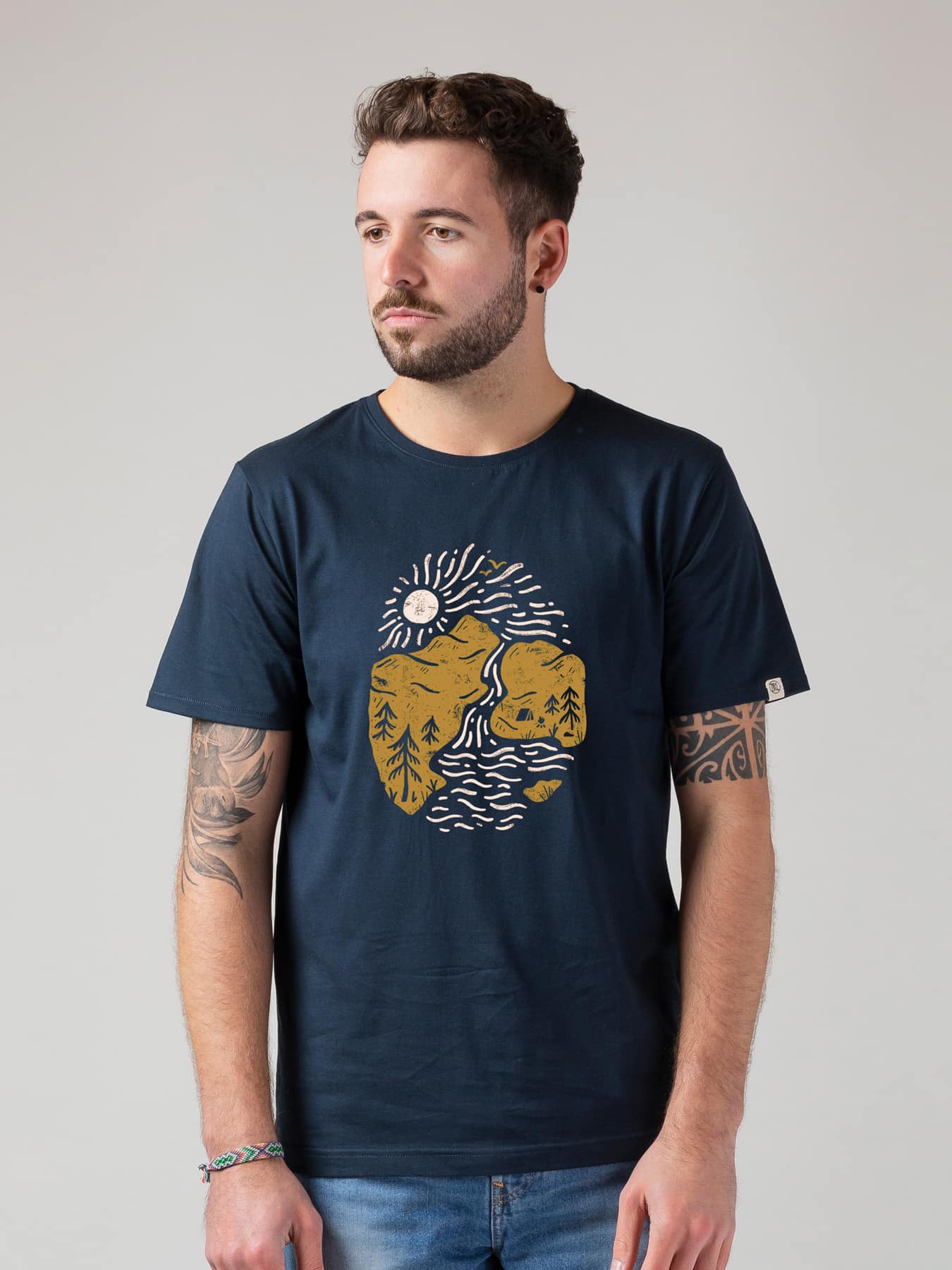 T Shirt Riverside Men Zrcl Blue 01