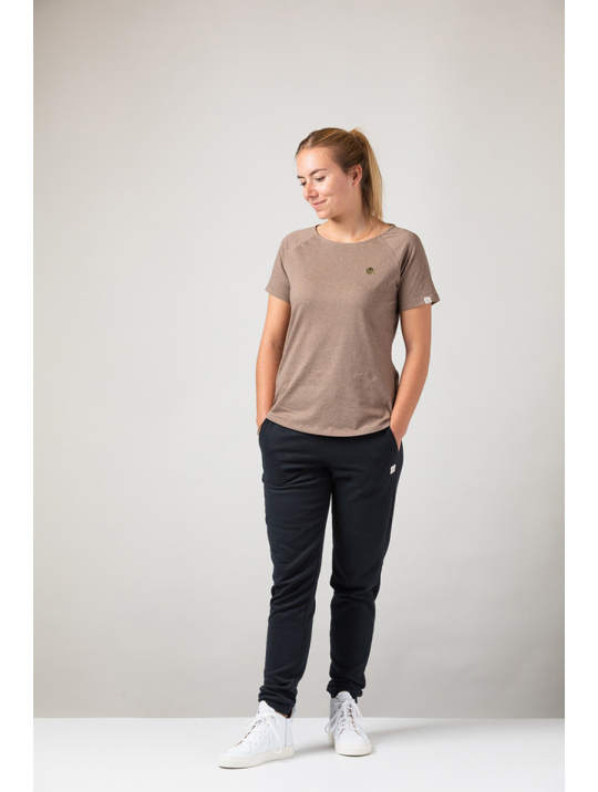 T Shirt Snail Zrcl Brown Melange 1