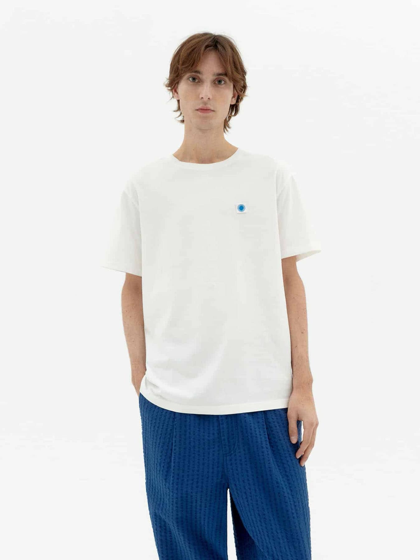 T Shirt Sol Contrast Thinking Mu White Tee 01
