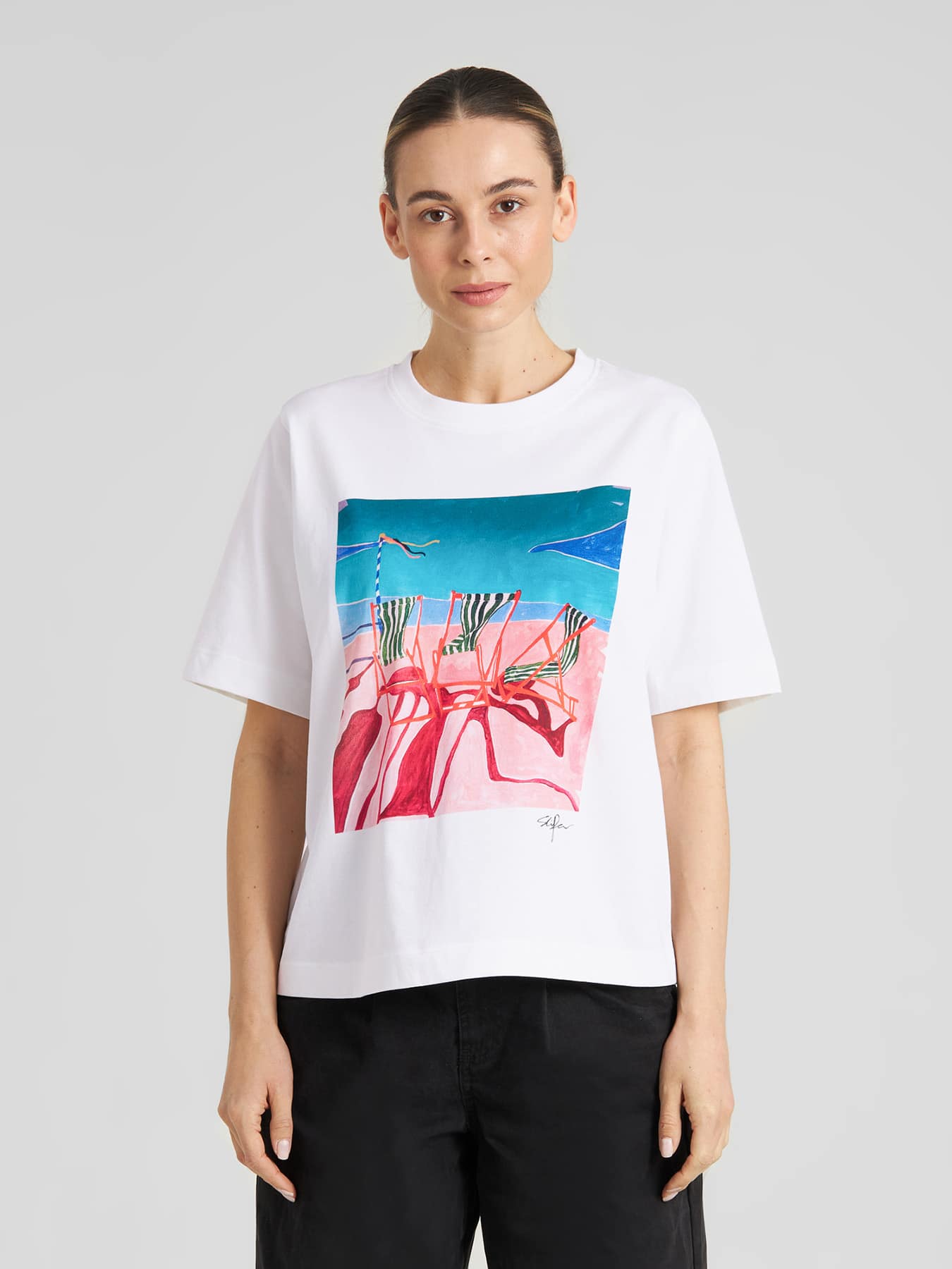 T Shirt Vadstena Deck Chairs Dedicated White 01