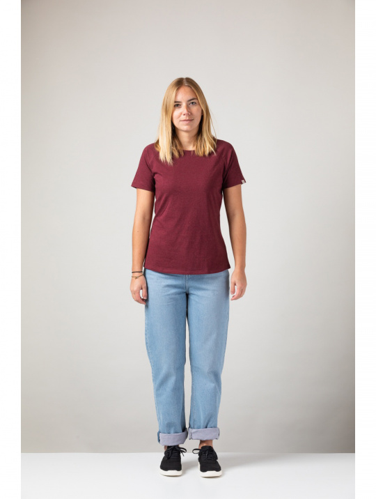 T Shirt Zrcl Basic Damen Dark Wine 2