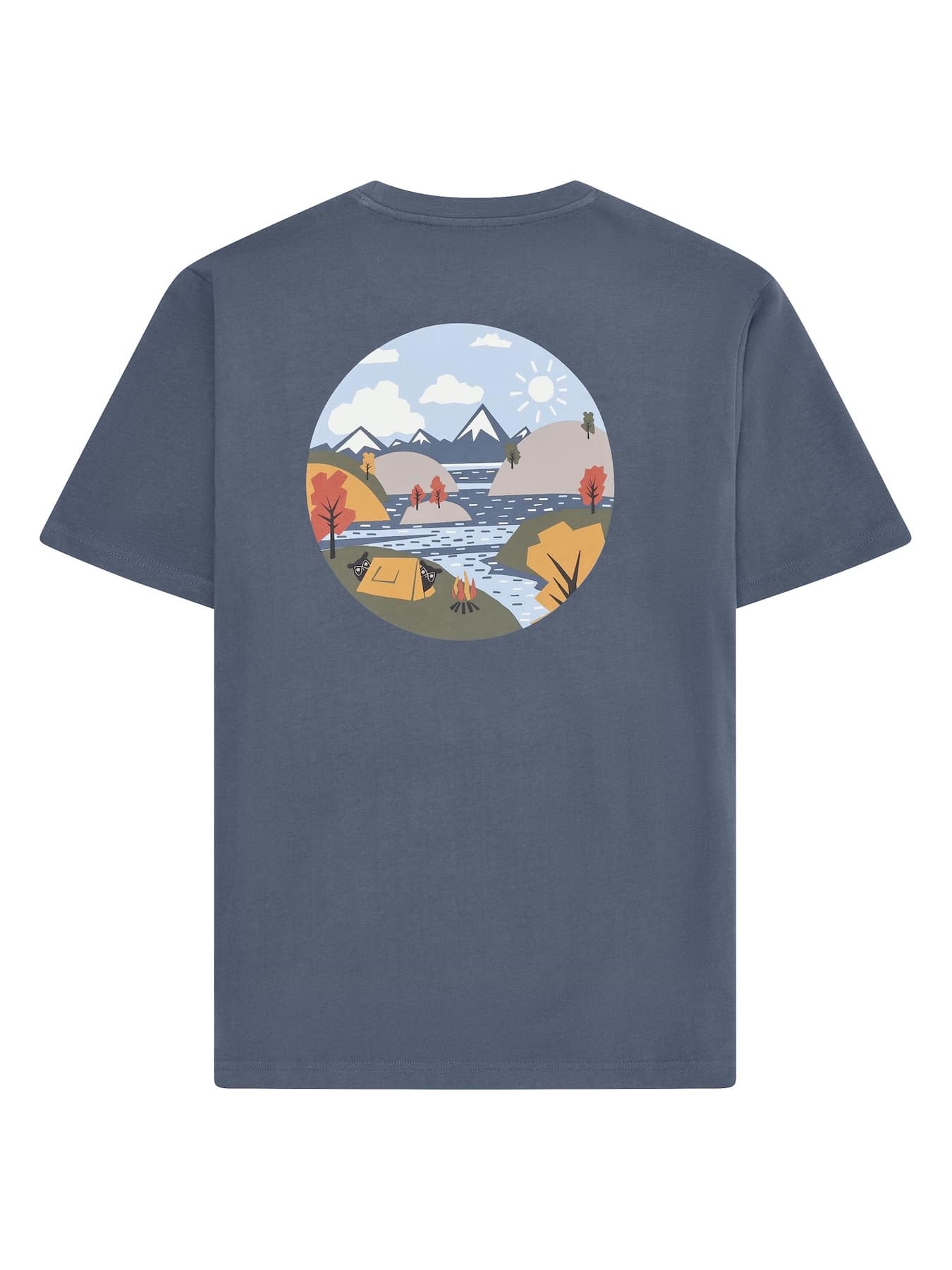 T Shirts T Shirt Back Print Knowledge Cotton Apparel Vintage Indigo 3