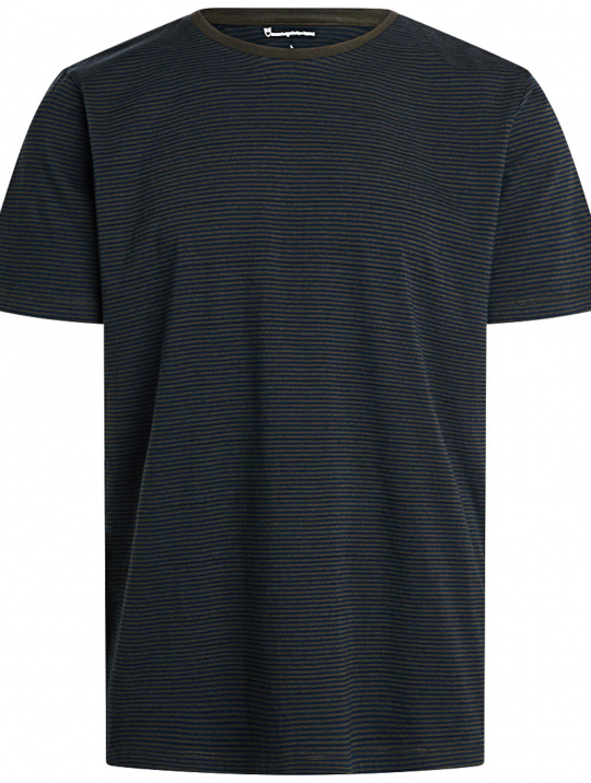 T Shirts T Shirt Basic Striped Knowledge Cotton Apparel Forrest Night 2