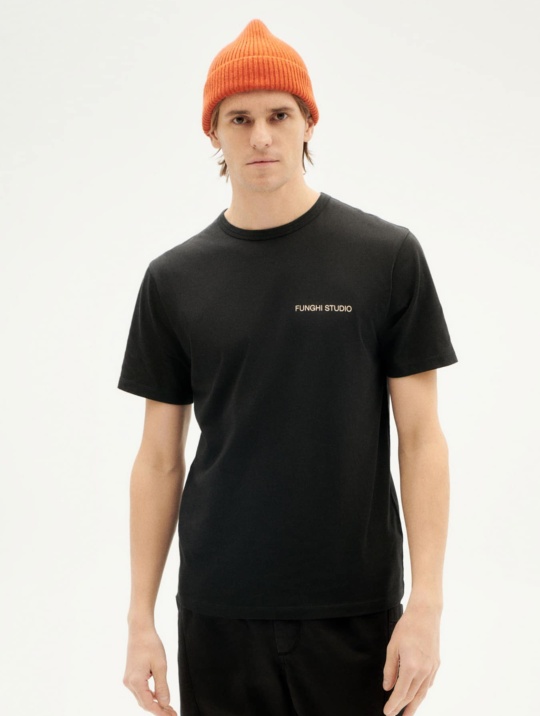 T Shirts T Shirt Funghi 3 Thinking Mu Black 1