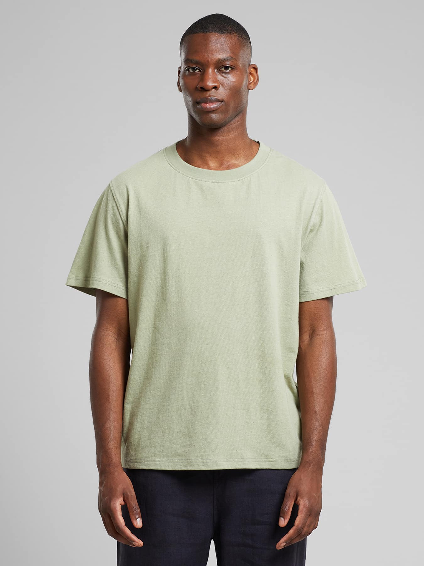 T Shirts T Shirt Gustavsberg Hemp Dedicated Tea Green 1
