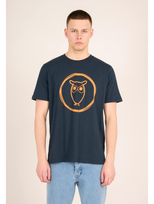 T Shirts T Shirt Owl Knowledge Cotton Apparel Total Eclipse 1