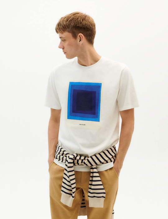 T Shirts T Shirt Yes To Art Thinking Mu White 1
