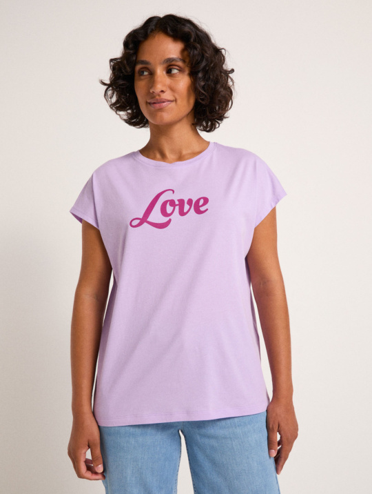 T Shirts & Tops Statementshirt Lanius Purple Rose 1
