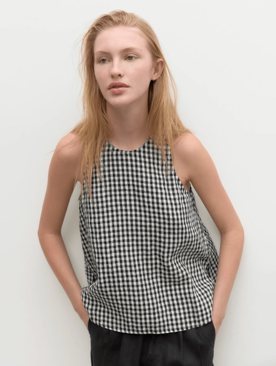 T Shirts & Tops Top Lola Vichy Ecoalf Black 1