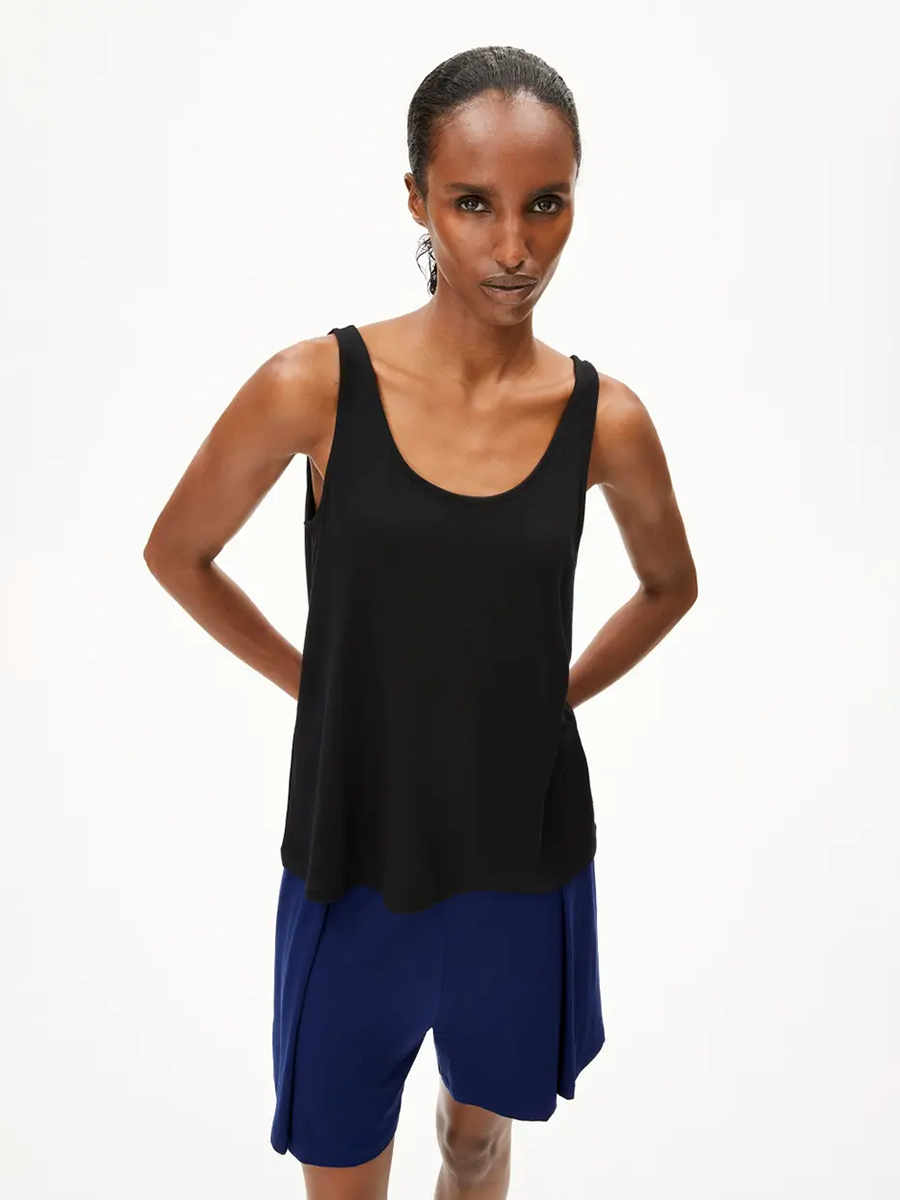 Top Ashraani Solid Armedangels Black 01
