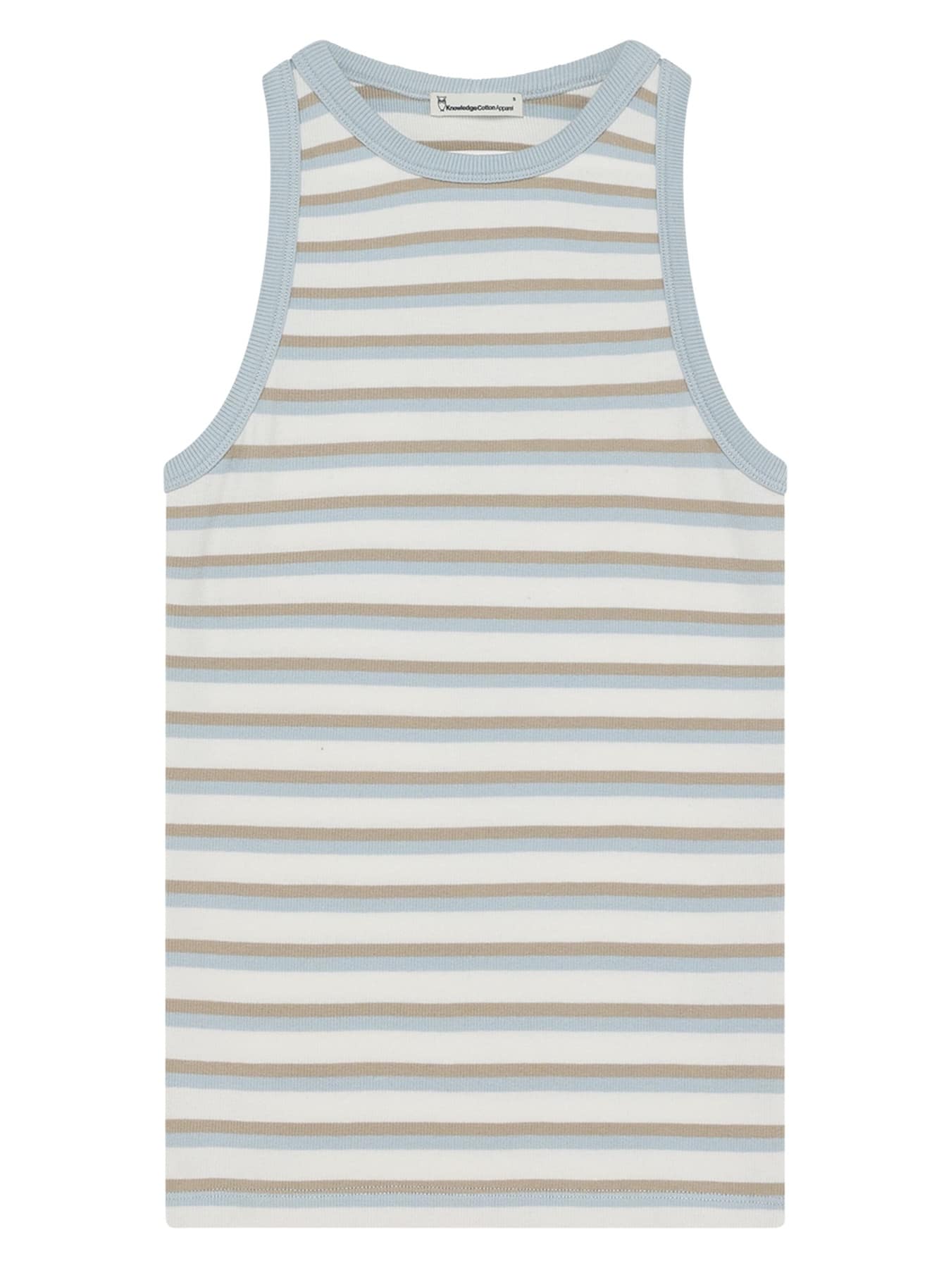 Tops Top Racer Rib Knowledge Cotton Apparel Multi Color Stripes 1