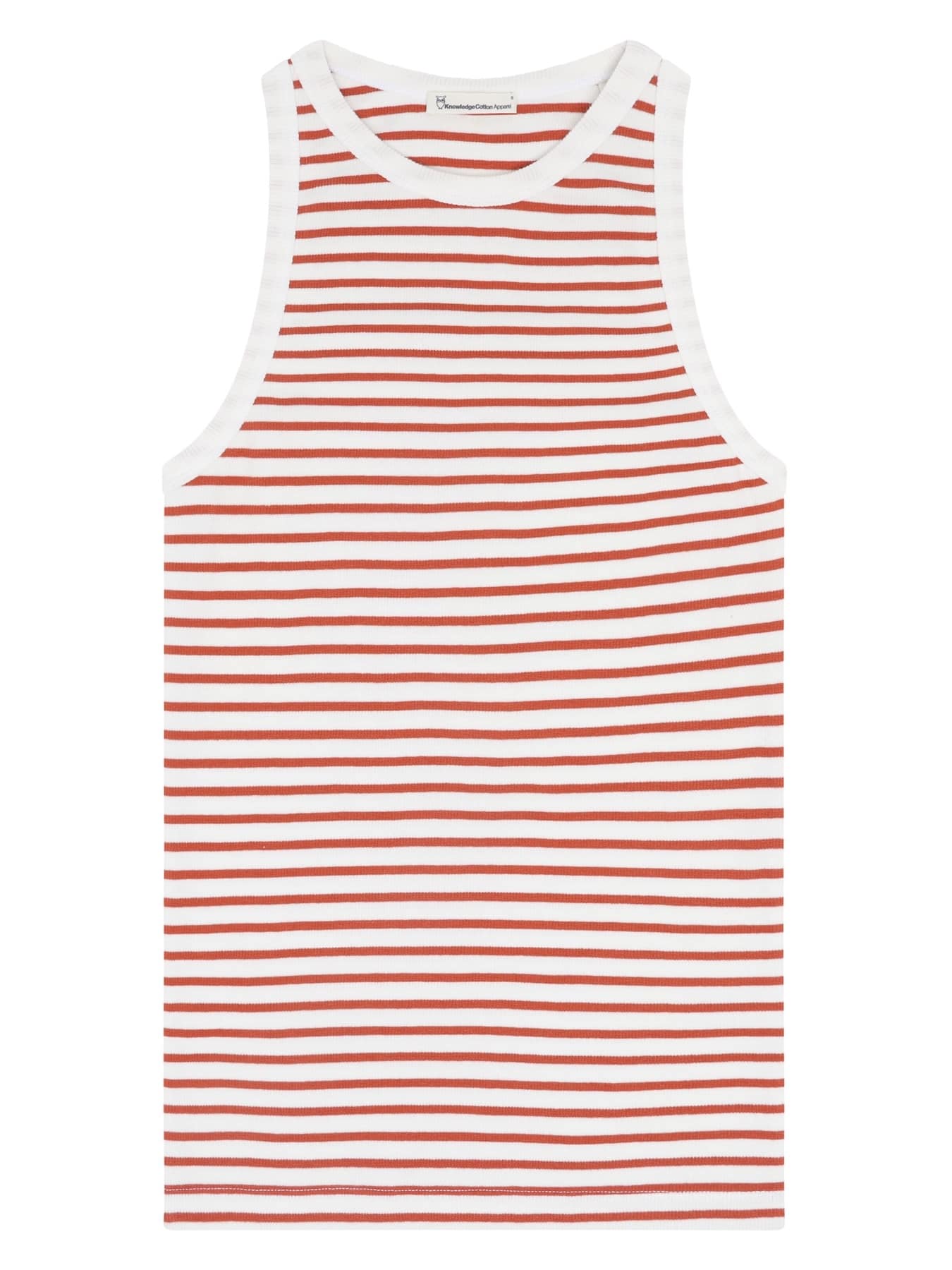 Tops Top Racer Rib Knowledge Cotton Apparel Orange 1