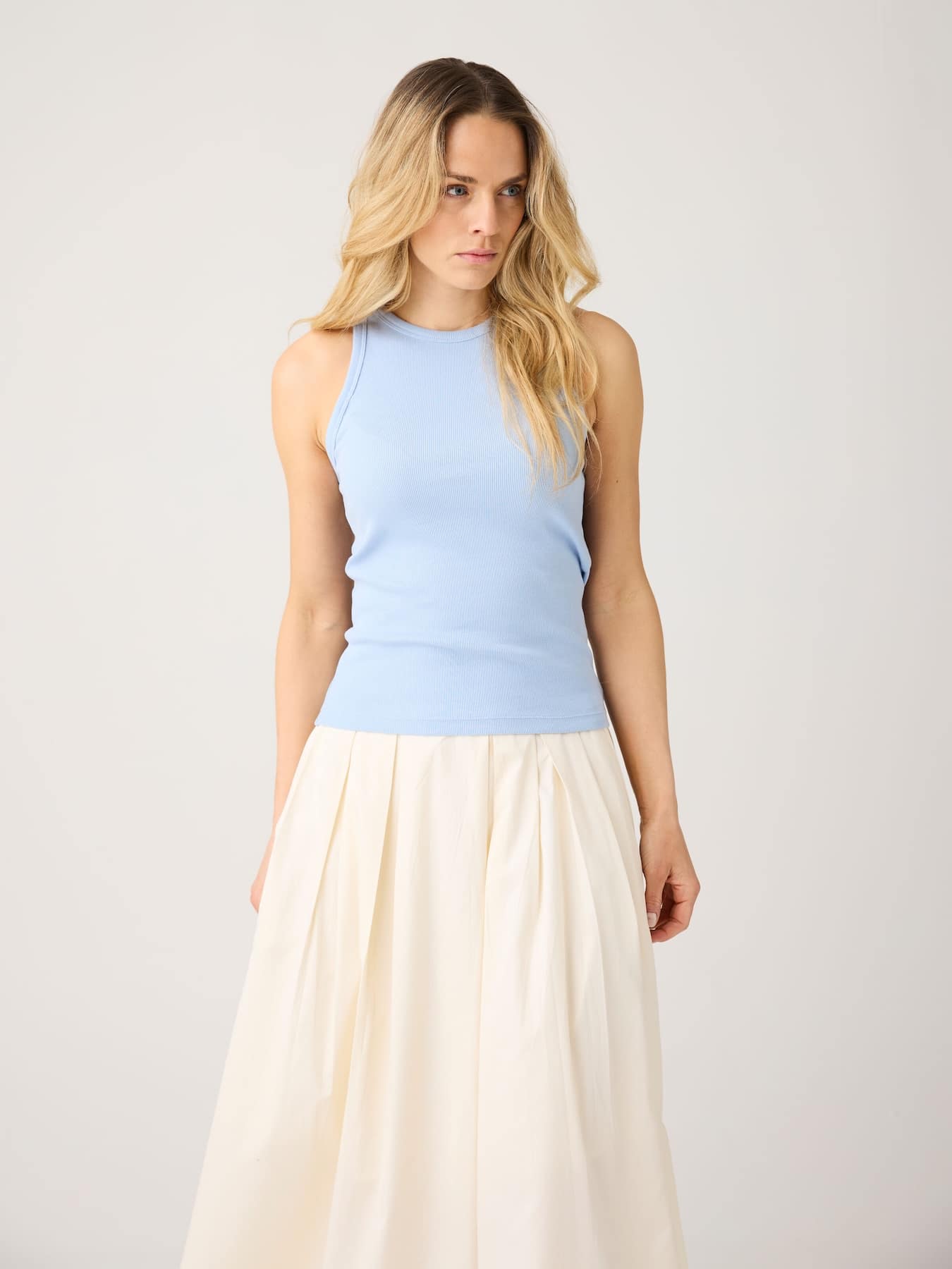 Tops Top Racer Rib Knowledge Cotton Apparel Skyway 1